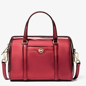 Michael Kors Glossy Red Satchel